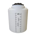 25 Gallon Natural MDLPE ProChem® Potable Water Tank (1.0 Specific Gravity) with Bottom Port & 8" Lid - 19-1/2" Dia. x 26-1/4" Hgt.