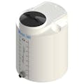25 Gallon Natural MDLPE ProChem® Potable Water Tank (1.5 Specific Gravity) with Bottom Port & 8" Lid - 19-1/2" Dia. x 26-1/4" Hgt.