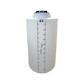 65 Gallon Natural MDLPE ProChem® Potable Water Tank (1.0 Specific Gravity) with Bottom Port & 8" Lid - 23" Dia. x 43" Hgt.