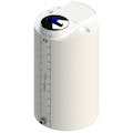 65 Gallon Natural MDLPE ProChem® Potable Water Tank (1.5 Specific Gravity) with Bottom Port & 8" Lid - 23" Dia. x 43" Hgt.