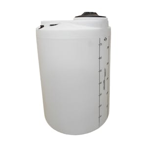 75 Gallon Natural MDLPE ProChem® Potable Water Tank (1.5 Specific Gravity) with Bottom Port & 8" Lid - 27" Dia. x 40" Hgt.