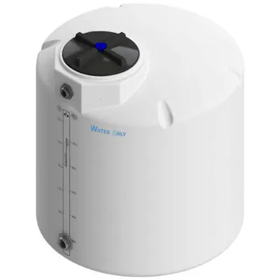 300 Gallon Natural MDLPE ProChem® Potable Water Tank (1.0 Specific Gravity) with Top & Bottom Port & 16" Lid - 48" Dia. x 51-1/2" Hgt.
