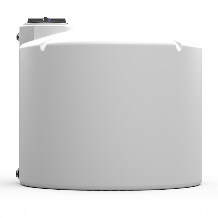 1000 Gallon Natural MDLPE ProChem® Potable Water Tank (1.0 Specific Gravity) with Top & Bottom Port & 16" Lid - 73" Dia. x 68" Hgt.