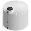 1000 Gallon Natural MDLPE ProChem® Potable Water Tank (1.5 Specific Gravity) with Top & Bottom Port & 16" Lid - 73" Dia. x 68" Hgt.