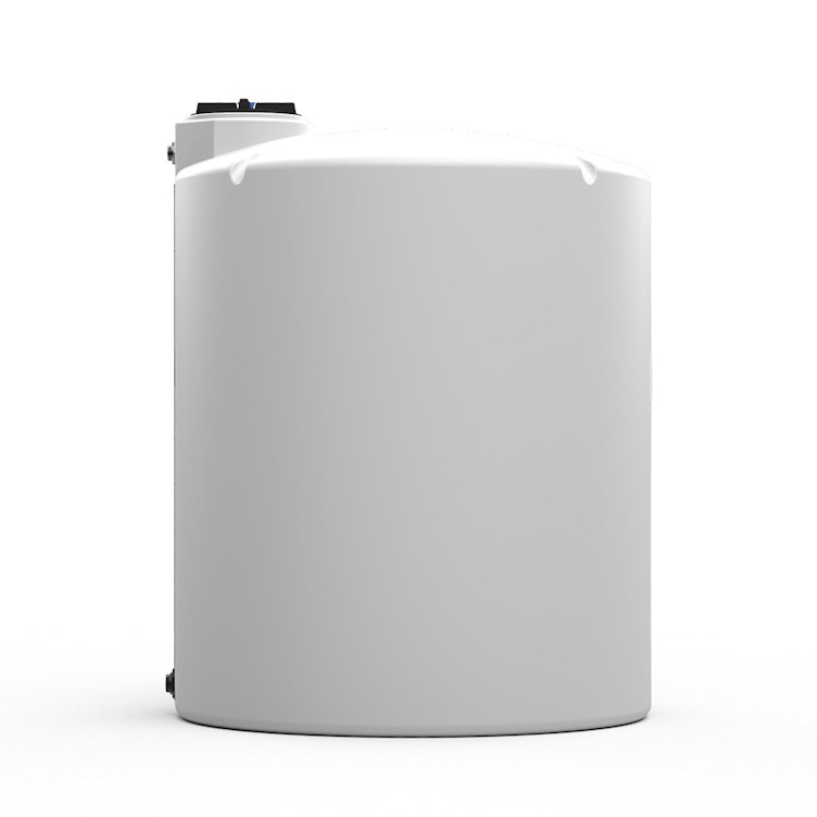 1500 Gallon Natural MDLPE ProChem® Potable Water Tank (1.0 Specific Gravity) with Top & Bottom Port & 16" Lid - 73" Dia. x 96" Hgt.