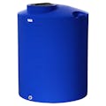 425 Gallon Tamco® Vertical Blue PE Tank with 16" Lid & 2" Fitting - 48" Dia. x 66" Hgt.