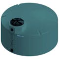 550 Gallon Green MDLPE ProChem® Potable Water Tank (1.0 Specific Gravity) with Top & Bottom Port & 16" Lid - 73" Dia. x 45" Hgt.