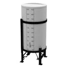 250 Gallon ProChem® Natural MDPE 22.5° Cone Bottom Tank (1.9 Specific Gravity) with Bolt-On Lid - 35" Dia. x 71" Hgt.