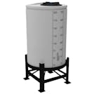 200 Gallon ProChem® Natural XLPE 22.5° Cone Bottom Tank (1.9 Specific Gravity) with 16" Twist Lid - 35" Dia. x 59" Hgt.