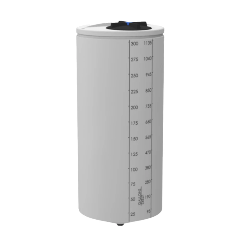 300 Gallon ProChem® Tan XLPE 22.5° Cone Bottom Tank (1.9 Specific Gravity) with 16" Twist Lid - 35" Dia. x 83" Hgt.