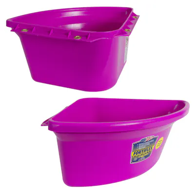 6 Gallon Hot Pink HDPE Corner Feeder