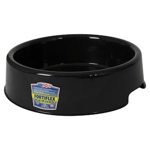 3 Gallon Black HDPE Round Tip-Resistant Low Pan