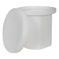 5 Gallon ProChem® Polypropylene High-Temperature Cylindrical Tank with Cover - 12" Dia. x 15" Hgt.