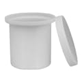 7-1/2 Gallon Natural Polypropylene Cylindrical ProChem® High-Temperature Open Top Process Chemical Tank with Cover - 12" Dia. x 18" Hgt.