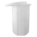 30 Gallon Natural Polypropylene Cylindrical ProChem® High-Temperature Open Top Process Chemical Tank with Cover - 18" Dia. x 32-1/2" Hgt.