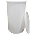 200 Gallon Natural Polypropylene Cylindrical ProChem® High-Temperature Open Top Process Chemical Tank with Cover - 34" Dia. x 56-1/2" Hgt.