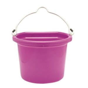 8 Quart Hot Pink Flat Back Bucket