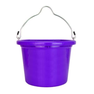 8 Quart Violet Flat Back Bucket