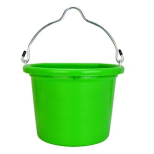 8 Quart Mango Green Flat Back Bucket