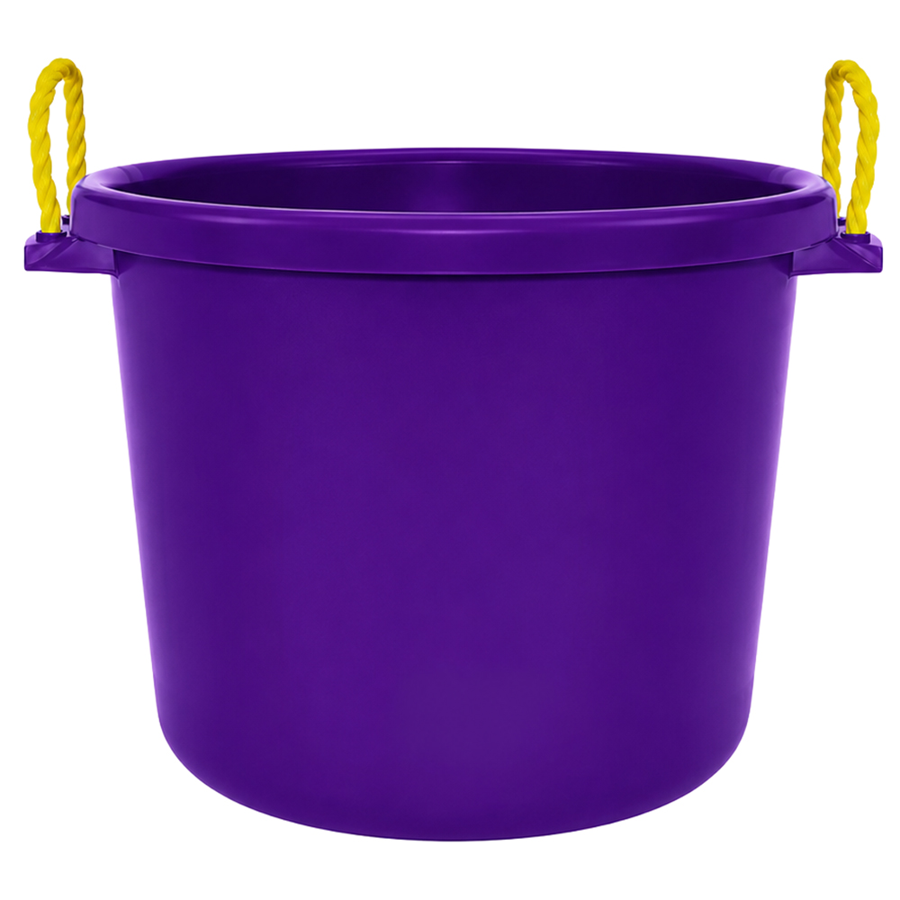 70 Quart Dark Purple Multi-Purpose Bucket | U.S. Plastic Corp.