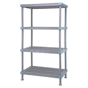 21" W x 42" L x 74" Hgt. Millenia™ Polymer Shelving Unit with 4 Vented Shelves