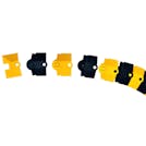 Medium Black & Yellow Ultra-Sidewinder Cable Protection System® - 33" L x 9-3/4" W x 1-3/8" Hgt.