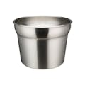 11 Qt. Stainless Steel Round Inset Pan - 11-1/2" Dia. x 9" Hgt.