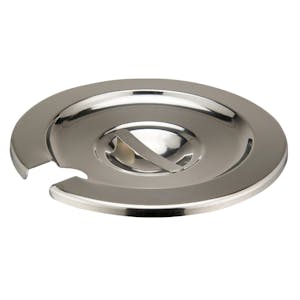 Stainless Steel Notched Cover for 4 Qt. Round Inset Pan