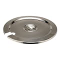 Stainless Steel Notched Cover for 11 Qt. Round Inset Pan