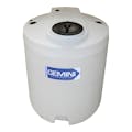 Gemini® 90 Gallon Tan XLPE Dual Containment Tank (1.9 Specific Gravity) with Domed Top & 8" Twist Lid - 34" Dia. x 41-1/4" Hgt.