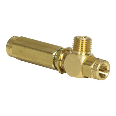 1/4" MNPT x 1/8" FNPT SMC 579 Series Mini Brass Balanced Pressure Regulator Valve with FKM Seals & 1000 psi CR Alloy Spring