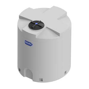 Gemini® 500 Gallon Tan XLPE Dual Containment Tank (1.9 Specific Gravity) with Domed Top & 16" Twist Lid - 61" Dia. x 66-1/2" Hgt.