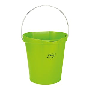 3.17 Gallon Vikan® Lime Green Polypropylene Bucket