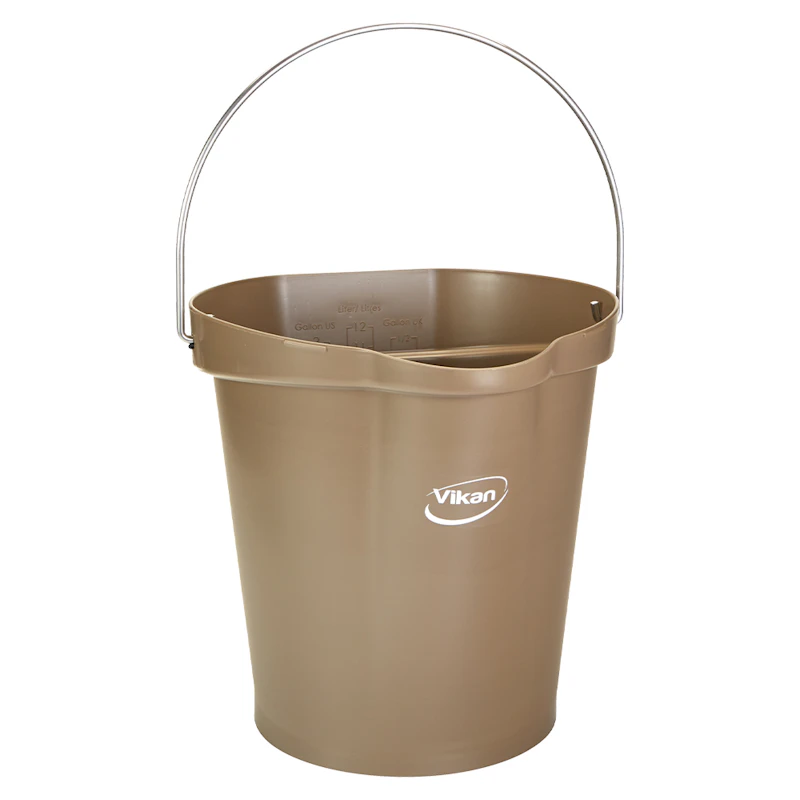 3.17 Gallon Vikan® Brown Polypropylene Bucket