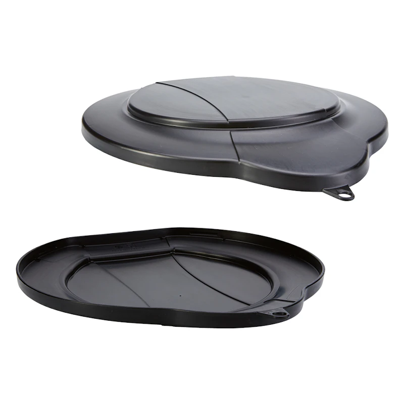 3.17 Gallon Vikan® Black Polypropylene Bucket Lid