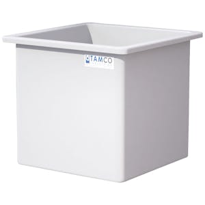 185 Gallon Heavy Duty Natural PE Tamco® Tank - 36" L x 36" W x 36" Hgt. (Ships Motor Freight)