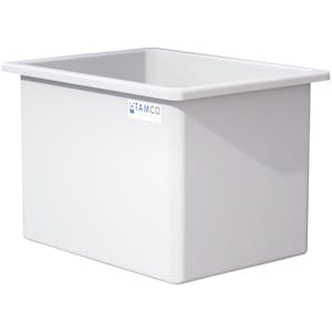 270 Gallon Heavy Duty Natural PE Tamco® Tank - 48" L x 36" W x 36" Hgt. (Ships Motor Freight)