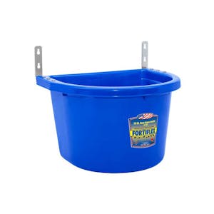 20 Quart Blue Hook Over the Fence Container with L Brackets