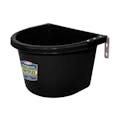20 Quart Black Hook Over the Fence Container with L Brackets