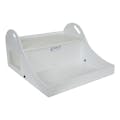 HDPE Carboy Spill Containment Shelf Tray with (2) 1/4" NPT Plugs & 1/2" Tubulation Fitting