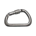 1/2" Thick x 4.5" L Extra Large Type 316 Stainless Steel Harness Clip with Stainless Steel Screw Lock