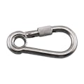 1/4" Thick x 2.38" L Type 316 Stainless Steel Screw Lock Spring Clip with Eye