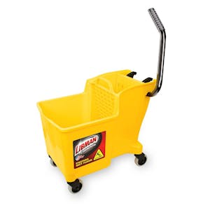 32 Quart Yellow Libman Mop Bucket with Integrated Wringer