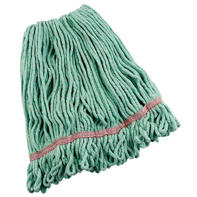Large Green Anti-Bacterial Cotton Blend Yarn Looped-End Libman® Wet Mop Head