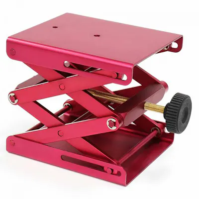 Medium Red Lab Support Jack - 140mm L x 120mm W x 242mm Max. Hgt.