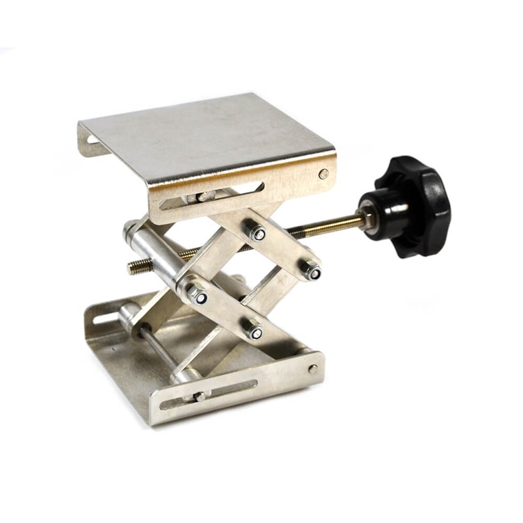 Stainless Steel Lab Jack - 3" L x 2.8" W x 6" Max. Hgt.