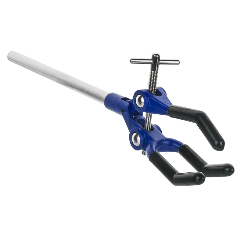 Three-Finger Vinyl-Coated Elongated Retort Clamp