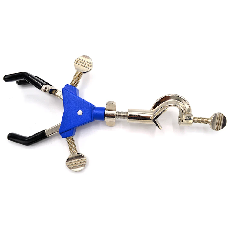 Three-Finger Vinyl-Coated Dual Adjustment Universal Clamp with Boss Head