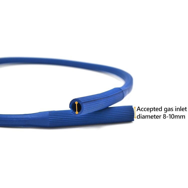 2' (60cm) Blue Neoprene Hose for Bunsen Burner