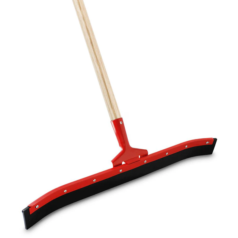 24" Libman® Curved Floor Squeegee with Wood Handle - Case of 6